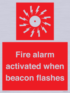 Fire alarm activated when beacon flashes